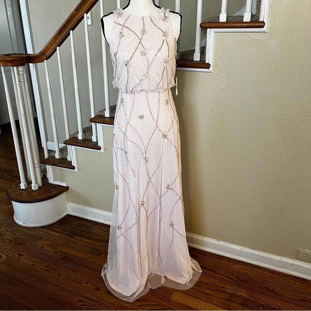 Adrianna Papell Sequined Maxi Dress